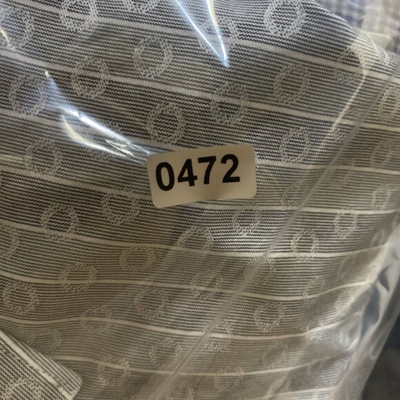 Bugatchi Uomo Dress Shirt Mens‎ 16 1/2 L Button Down 34/35 Shaped Fit Luxury - Picture 14 of 14